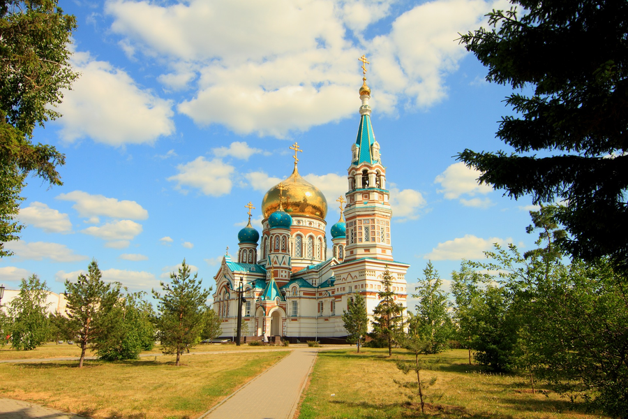 Tempel Omsk Russland Visum